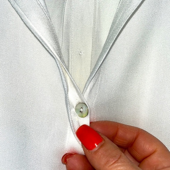 Fever sleeveless collared button down high/low tunic Sz XL - Picture 6 of 12